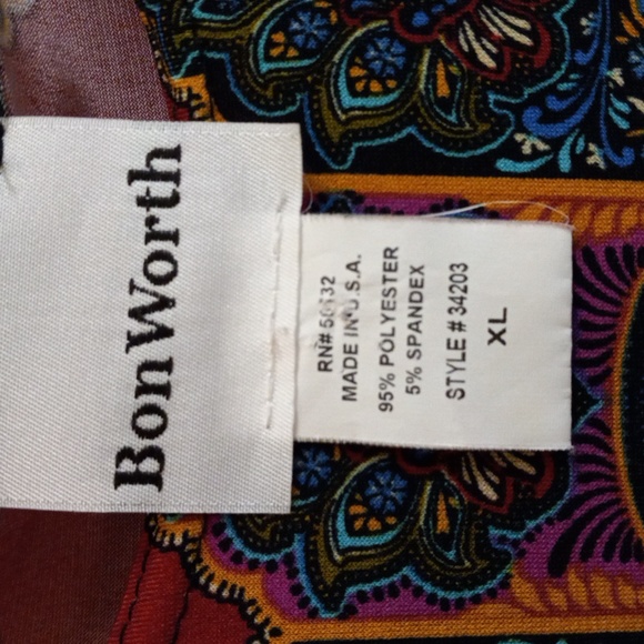 BEAUTIFUL BonWorth 3/4 LENGTH SLEEVE SHIRT - Picture 3 of 7